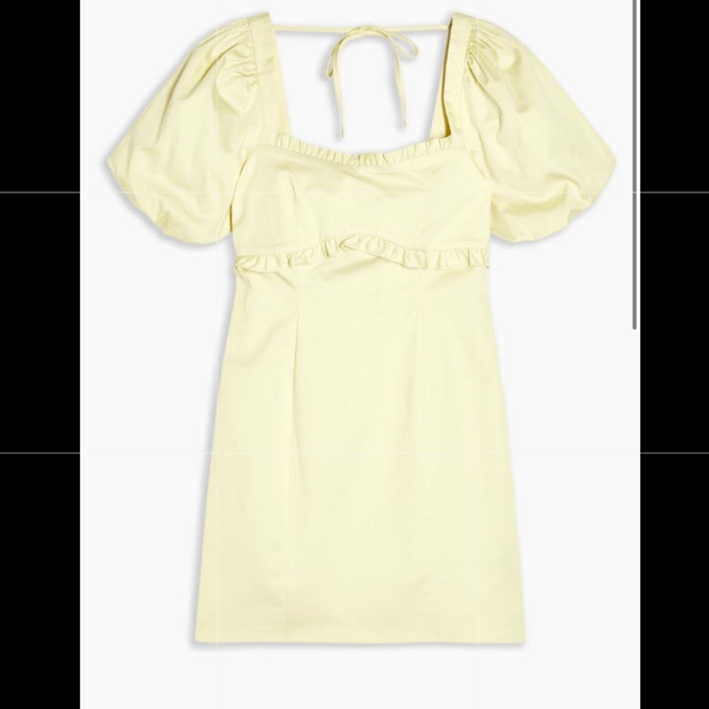 Top Shop yellow dress